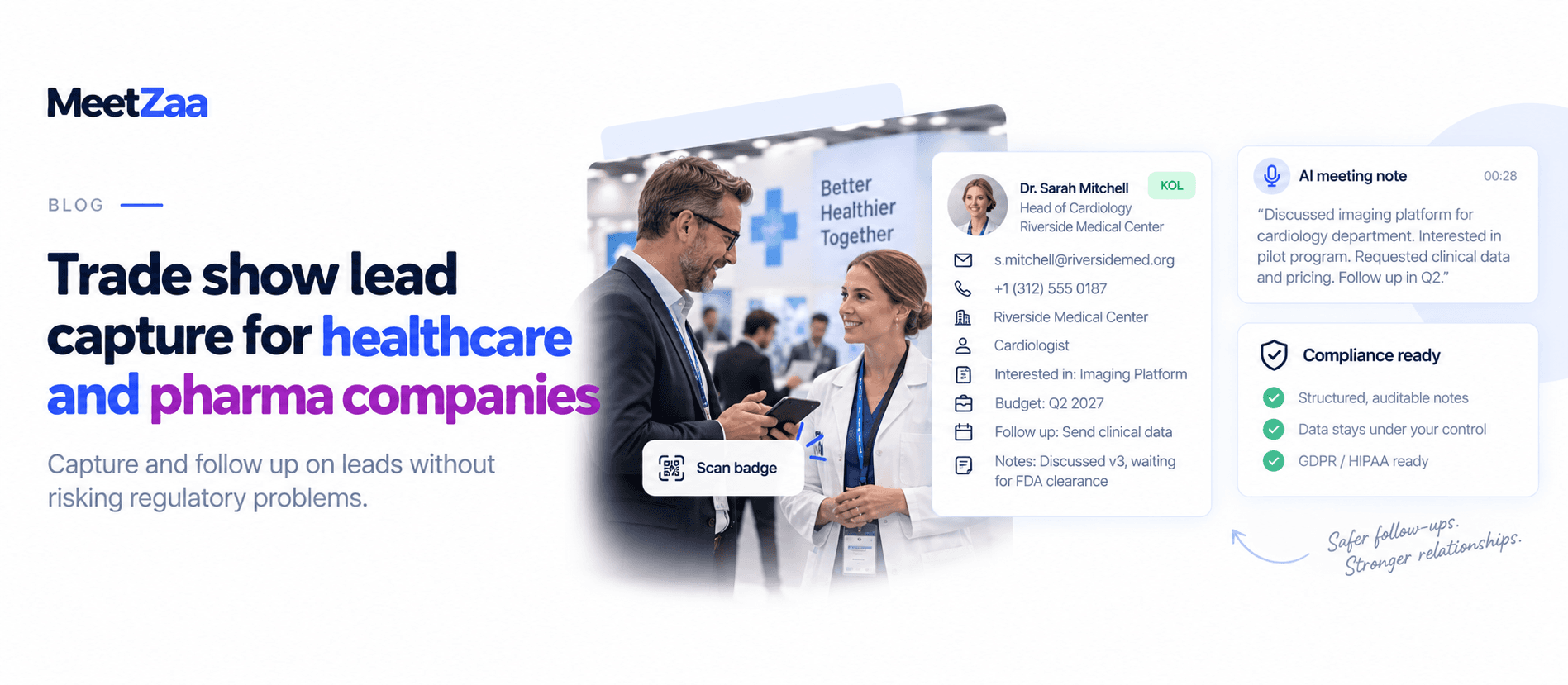 Trade show lead capture for healthcare and pharma companies